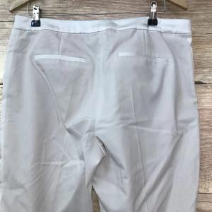 Hugo Boss Cream Straight Leg Side Zipped Trousers