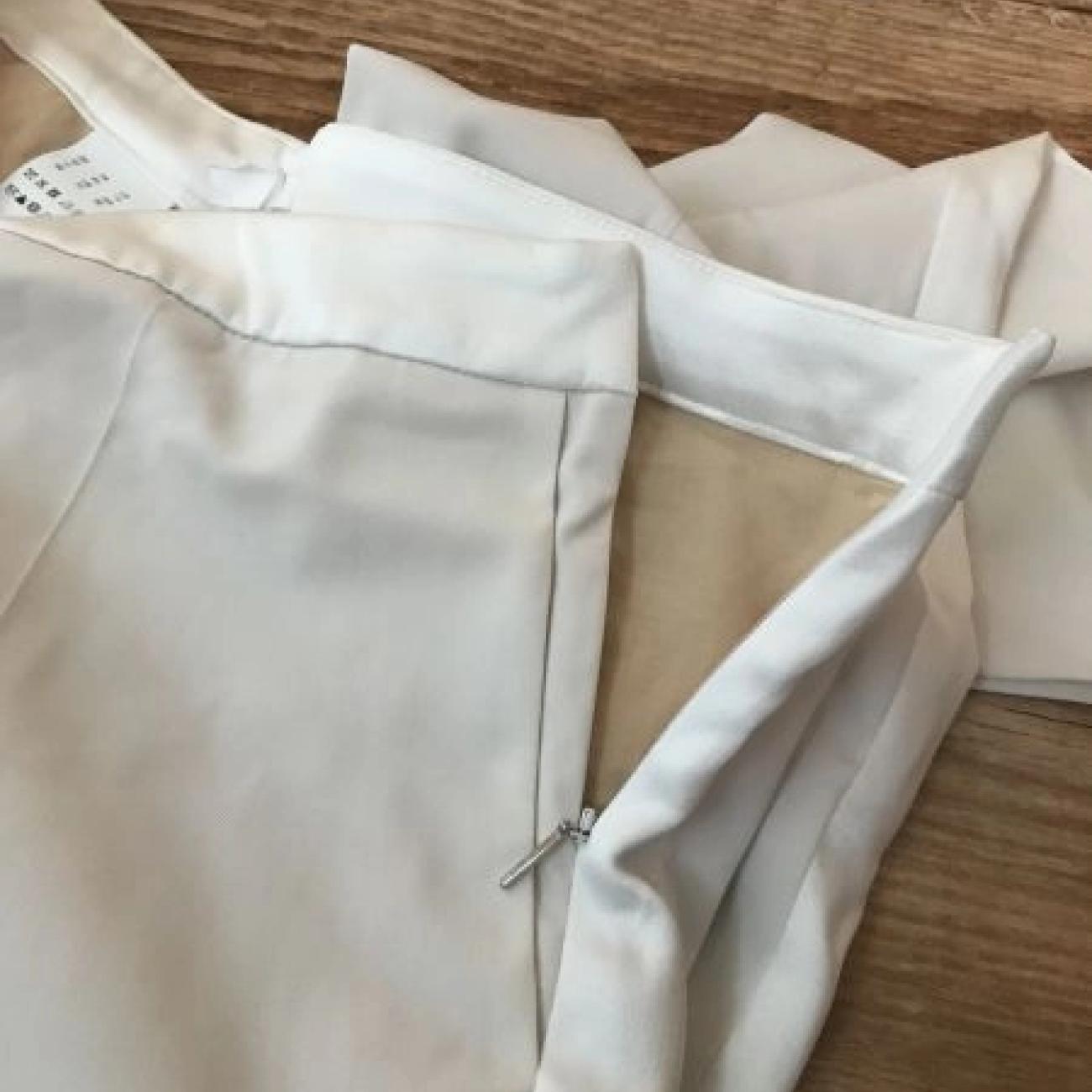 Hugo Boss Cream Straight Leg Side Zipped Trousers