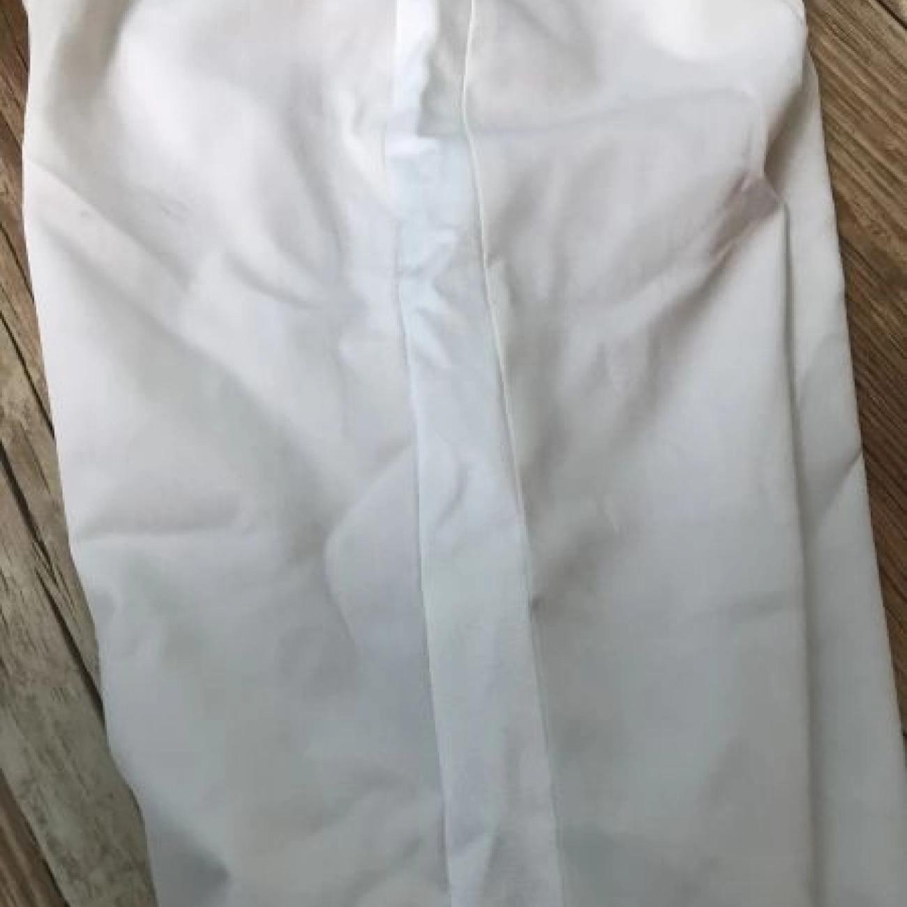 Hugo Boss Cream Straight Leg Side Zipped Trousers