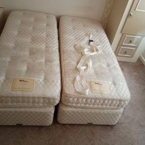 Two single beds that can make into a double