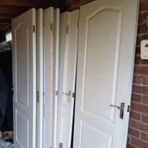 Panel doors approx 7 mostly same size see picture