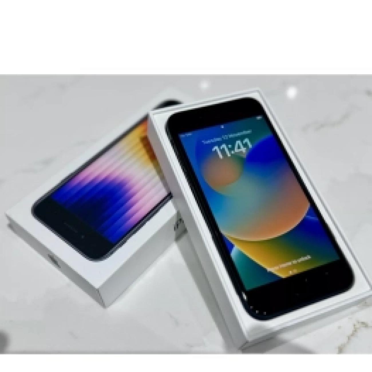 APPLE IPHONE SE 3rd GENERATION MIDNIGHT UNLOCKED 64GB IN EXCELLENT CONDITION WITH ORIGINAL BOX CHARGING LEAD INCLUDED
