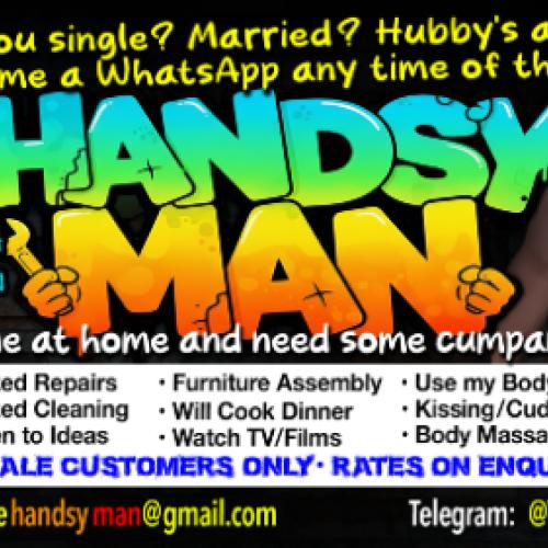 Need a Handsy Man for an hr or 2, an evening? Brighton -> Worthing. Discreet services. FEMALE ONLY.