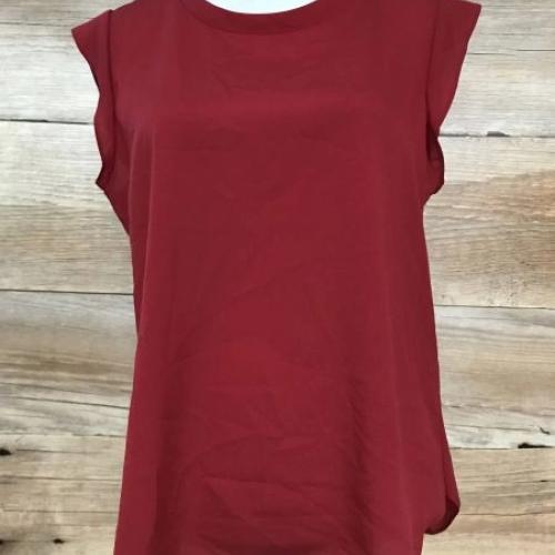 DKNY Red Sleeveless Top