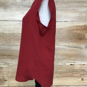 DKNY Red Sleeveless Top