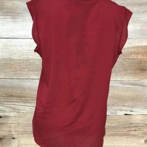 DKNY Red Sleeveless Top