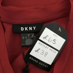 DKNY Red Sleeveless Top