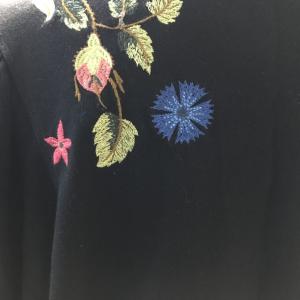 Black Floral Embroidered Jumper