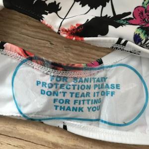 BonPrix Collection White Bikini with Floral Print