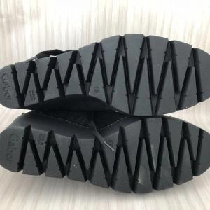 Gabor Black Suede Wedge Lace up Ankle Boots