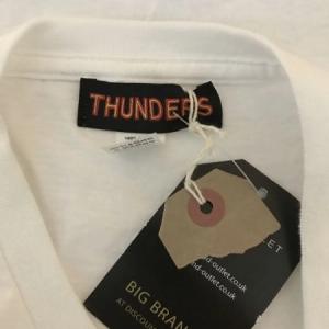 Thunder White Short Sleeve T-Shirt with Logo Detail
