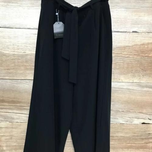 Golddigga Black Paper Bag Cropped Trousers