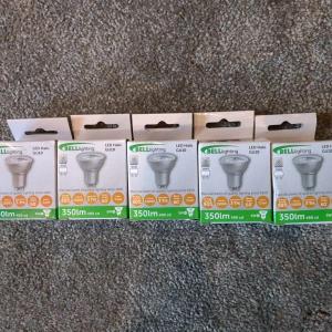 5 Bell GU10 5W LED Bulbs, 4000K