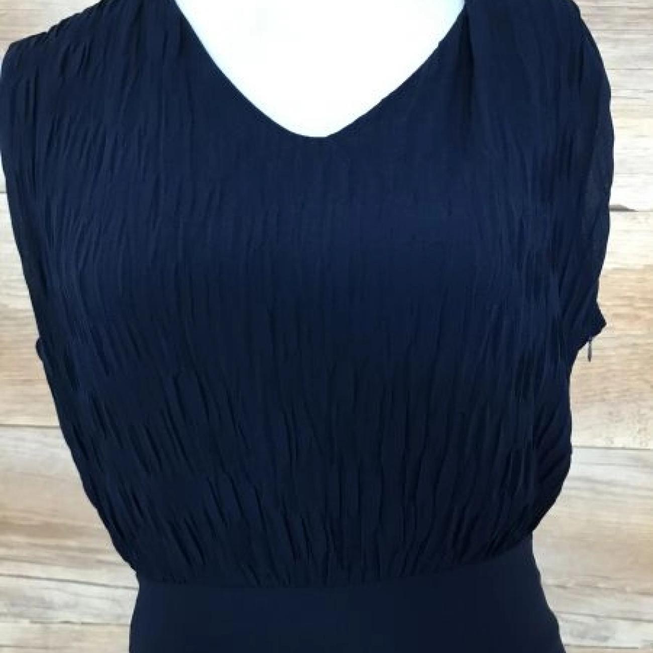 James Lakeland Navy Chiffon Dress