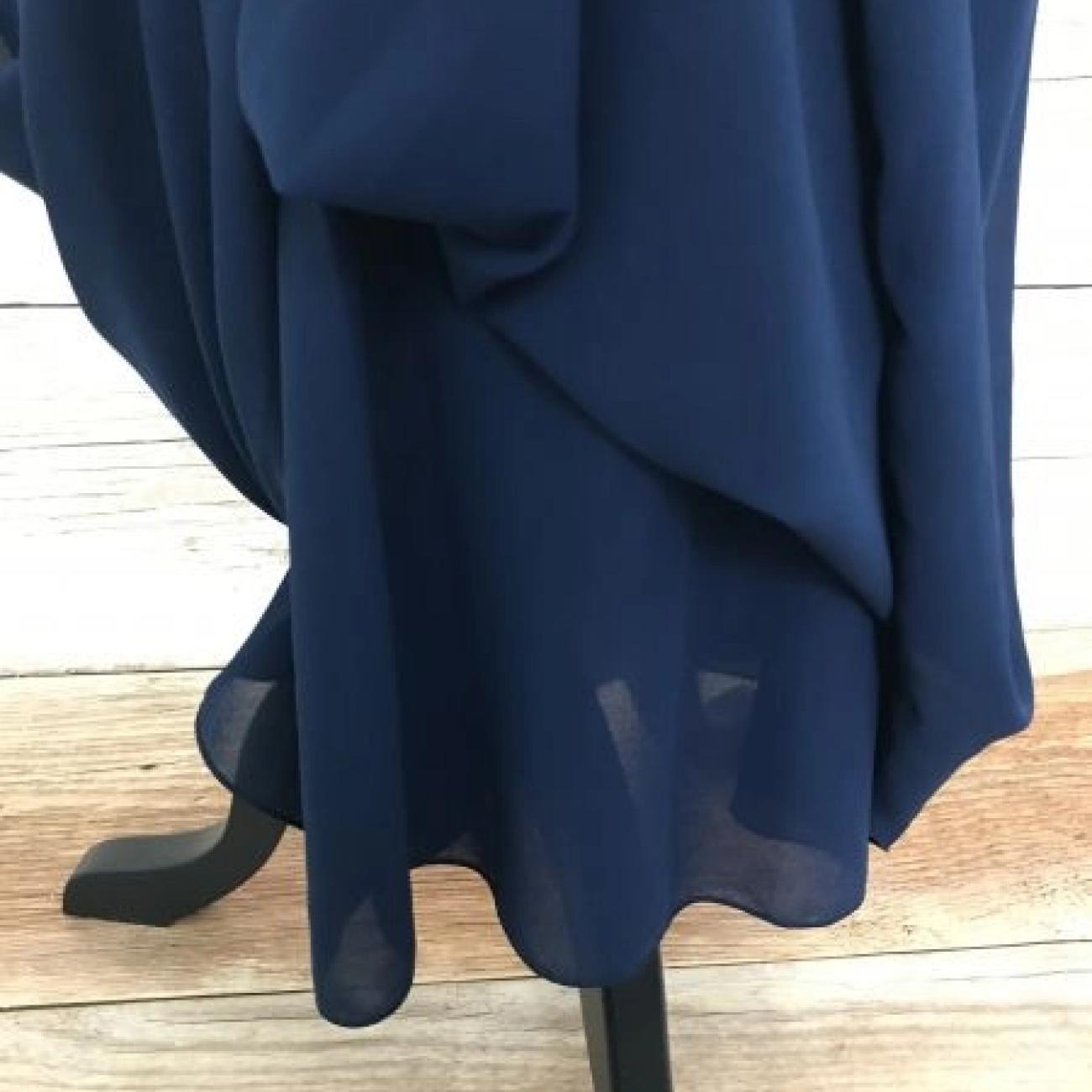 James Lakeland Navy Chiffon Dress