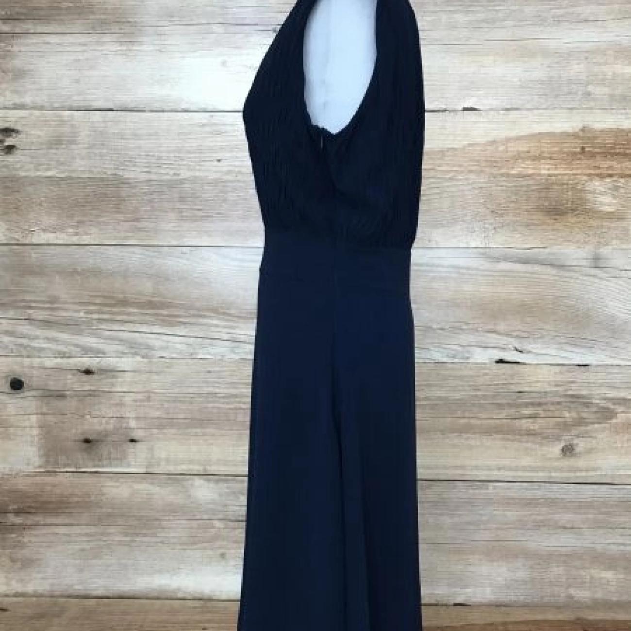 James Lakeland Navy Chiffon Dress