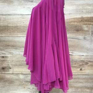 Star by Julien Macdonald Hot Pink Poncho Bat Wing Sleeve Sheer Top with Cami