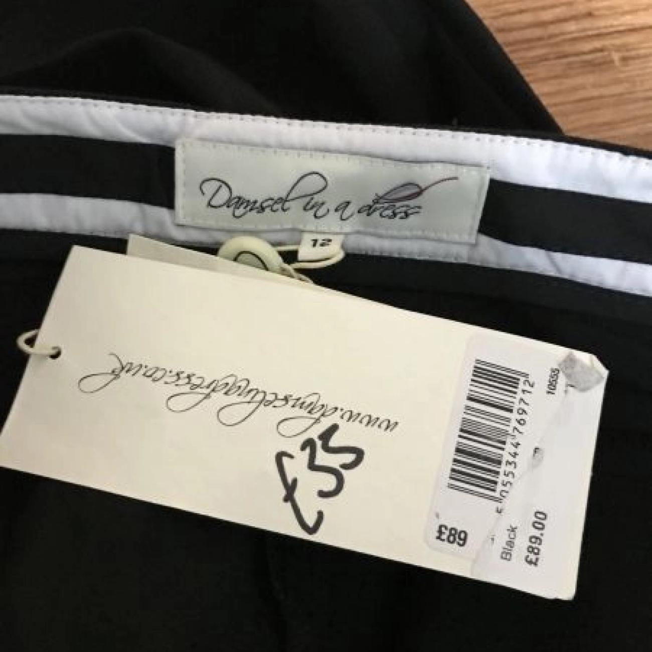Damsel in a Dress Black Straight Leg Trousers