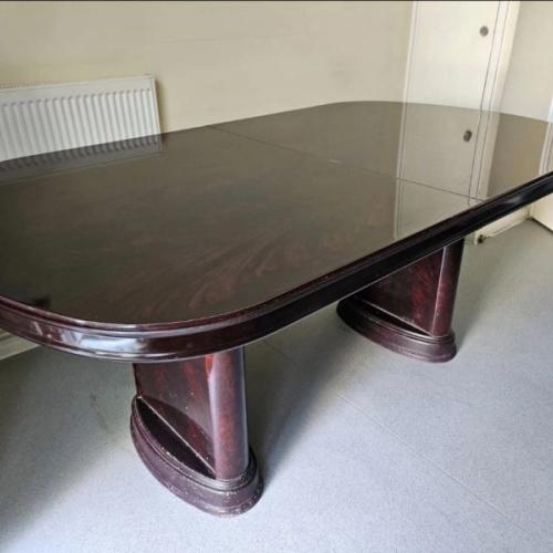 Large Maroon Dining Table