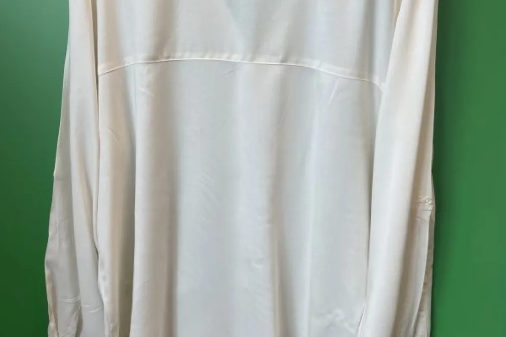 Ivory v neck blouse