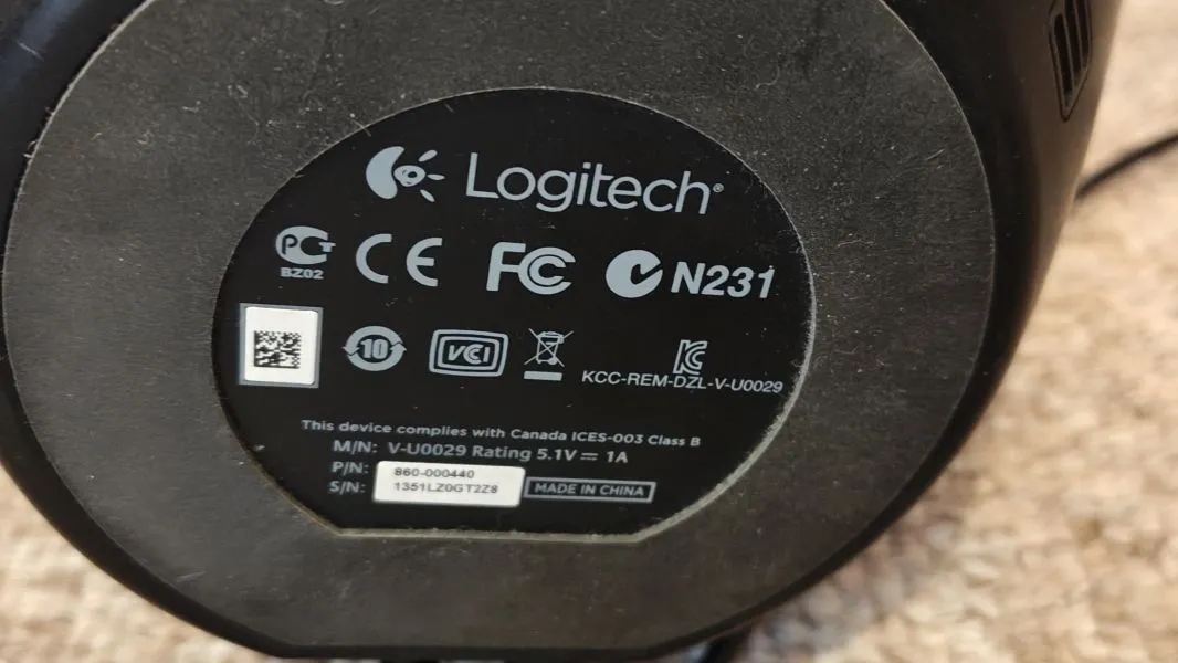 logitech BC950 video webcam with free postage