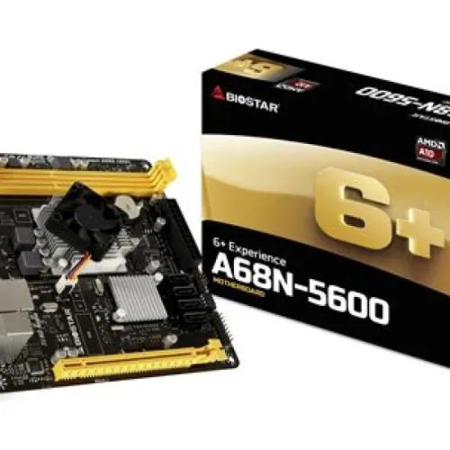 Biostar A68N-5600 Motherboard with Integrated AMD A10 CPU & 8GB RAM