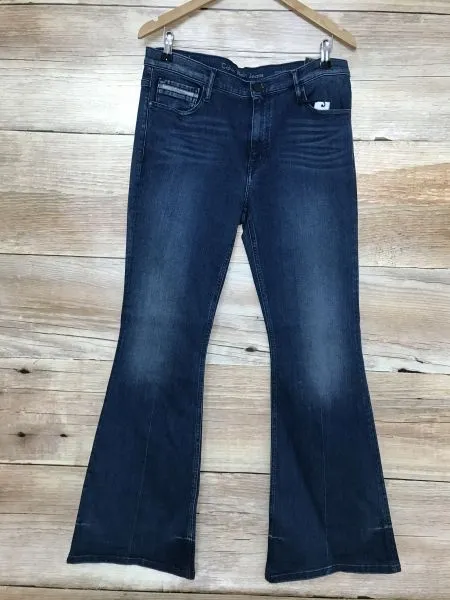 Calvin Klein Blue Infinite Shape Flare Cut Jeans