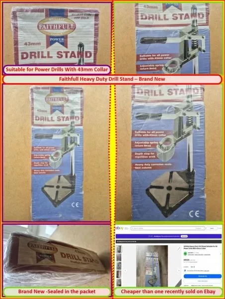 Faithfull Heavy Duty Drill Stand – Brand New