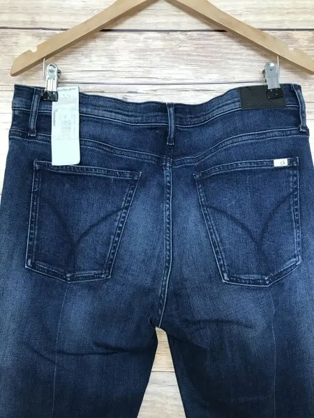 Calvin Klein Blue Infinite Shape Flare Cut Jeans