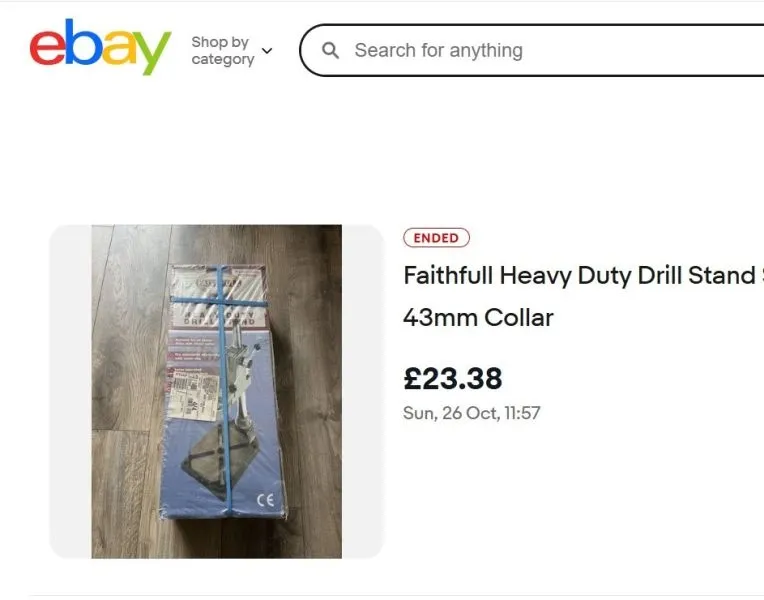 Faithfull Heavy Duty Drill Stand – Brand New