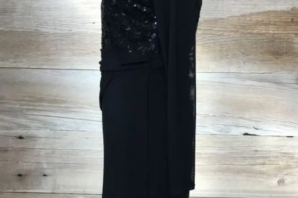 Lipsy Black Michelle Keegan Long Sleeve Lace Chested Dress
