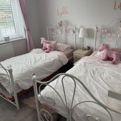 Single beds with mattress in nearly new condition