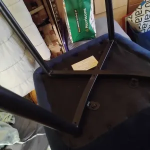 Pair of dark blue velvet chairs BRAND NEW