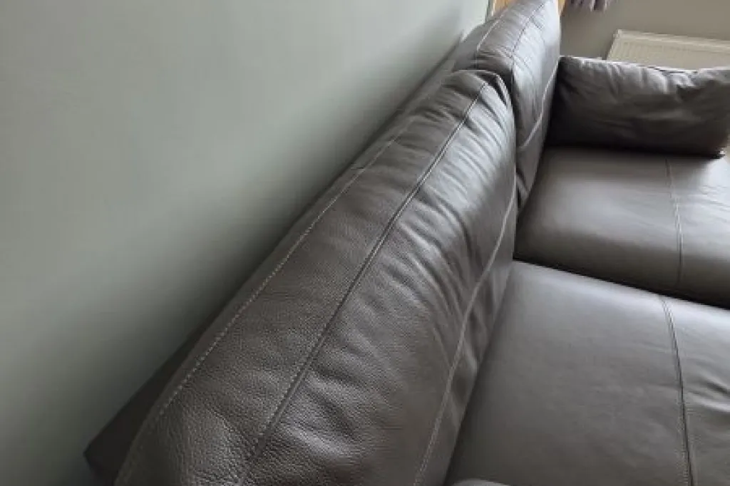 Next Wilson small leather three seater sofa