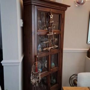 LOWER PRICE: Solid Wood Corner Display Cabinet