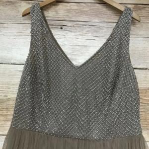 Adrianna Papell Pink Sleeveless Long Length Gown with Embellished Bodice