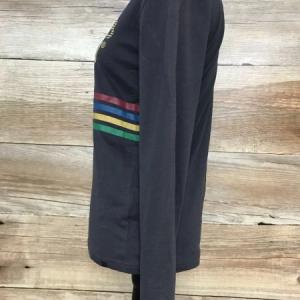 Farah Jeans Brown Long Sleeve Top with Multicoloured Logo