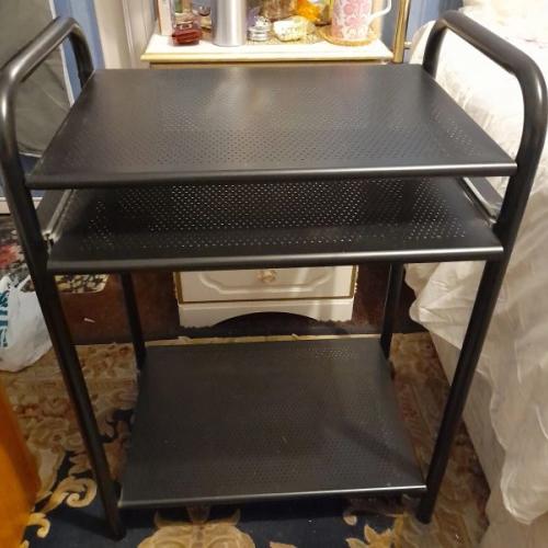 3-Tier Metal Storage Trolley on Wheels - Kitchen, Bathroom, Bedroom, Utility, Workshop