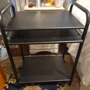 3-Tier Metal Storage Trolley on Wheels - Kitchen, Bathroom, Bedroom, Utility, Workshop