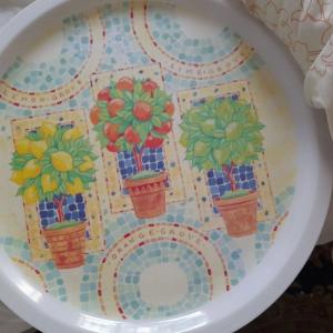 9x High-Quality Melamine Serving Trays, Different Sizes Large Round Square and Rectangular