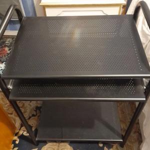 3-Tier Metal Storage Trolley on Wheels - Kitchen, Bathroom, Bedroom, Utility, Workshop