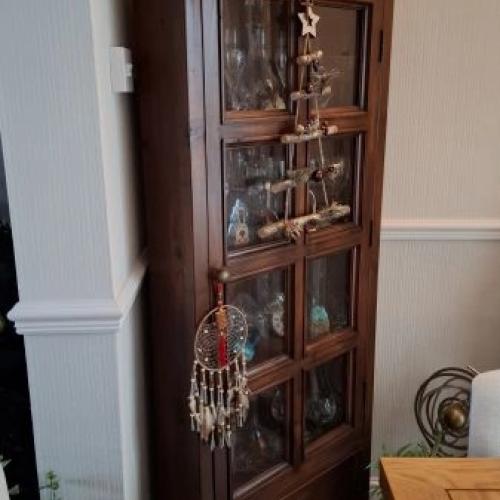 IT'S GOTTA GO: EVEN LOWER PRICE: Solid Wood Corner Display Cabinet