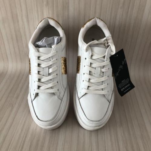 Kaleidoscope Glitter Strip Chunky Sole Trainers