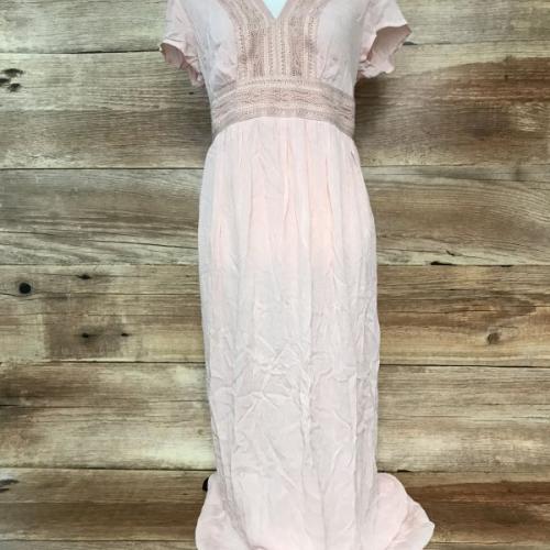 Bon Prix Pink Folklore Maxi Dress