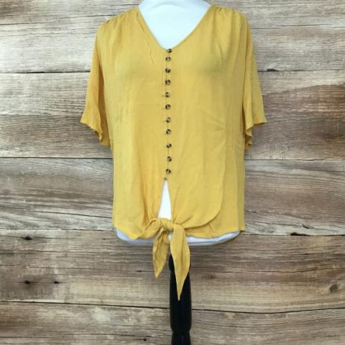 Bodyflirt Yellow Short Sleeve Top