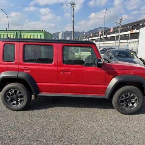 Suzuki Jimny 1.5 Automatic 2025 5 door model 25 miles in red with black roof.