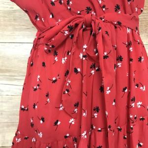Quiz Red Ditsy Wrap Dress