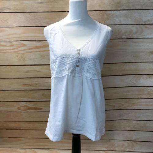 White Bobbie Tank Top