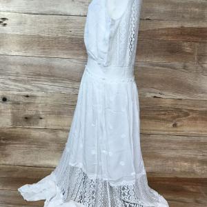 Kaleidoscope White Netted Maxi Dress