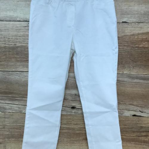 BonPrix White Cropped Trousers